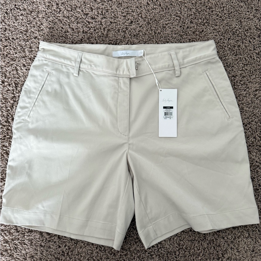 Lady Hagen Tan Golf Shorts
